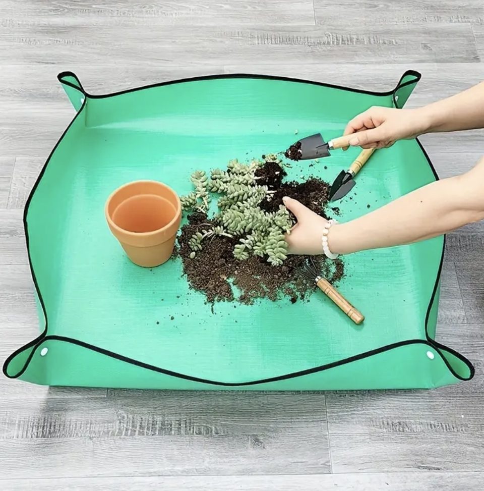 Plant Repotting Mat, 100cm x 100cm,Waterproof Succulent Potting