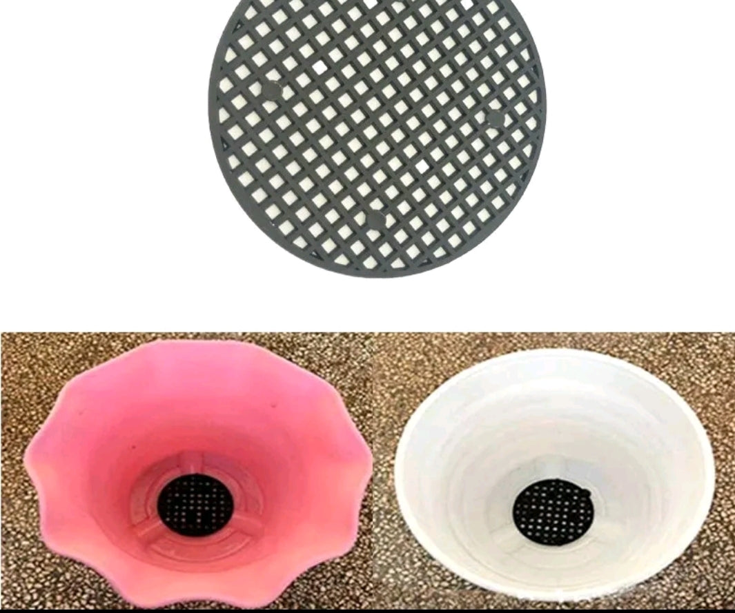 10 PCS Gardening Flower Pot Hole Mesh Mat Pad Plant Potting